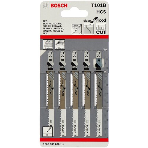 купить за 1290 руб, фото Набор пилок BOSCH 2608630030, 5 шт.