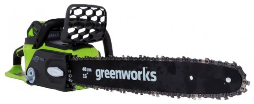 电动链锯 Greenworks GD40CS40 4.0Ah x1 照, 特点