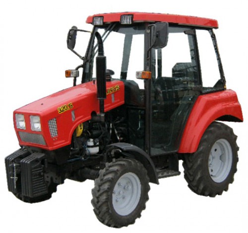 mini traktor Беларус 320.5 fénykép, jellemzői