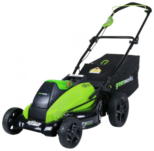 trimmer (lomaire faiche) Greenworks 2500502 G-MAX 40V 19-Inch DigiPro Photo, tréithe