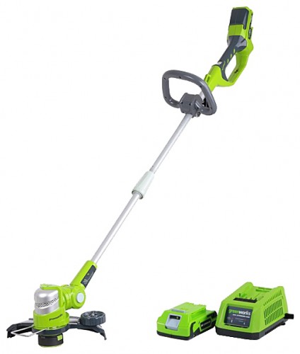 trimmer (trimmer) Greenworks 2100007a 24V Deluxe G24ST30MK2 Photo, Characteristics